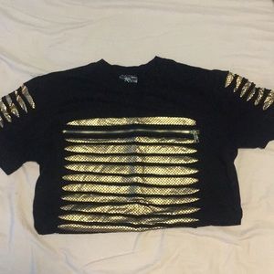 Shirts - Black and gold t-shirt Shirts - Black and gold t-shirt